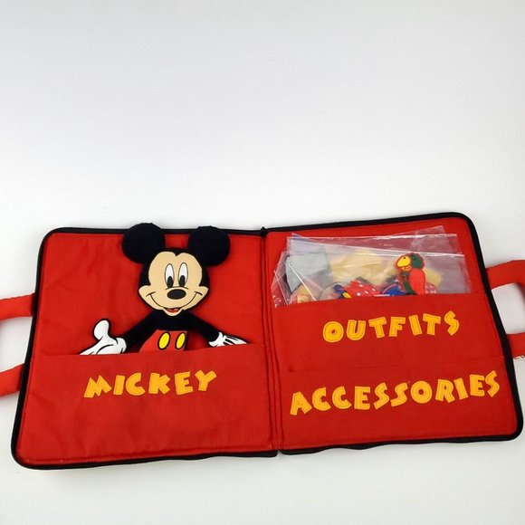 Vintage Disney Mickey Mouse Press n Dress Pockets of Learning 90s NICE! - Picture 2 of 6